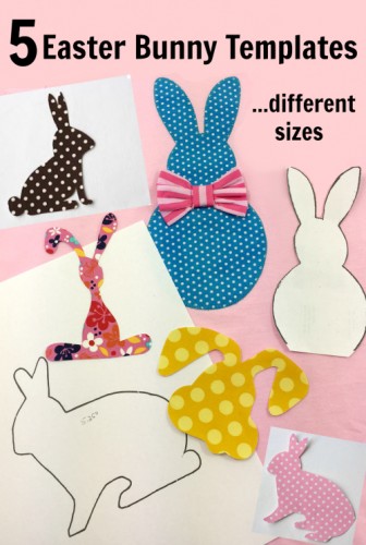 5 Free Bunny Applique Templates