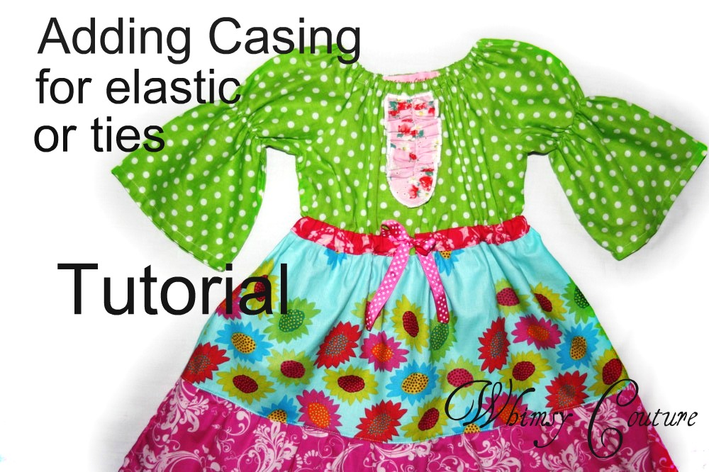 sewing tutorial for adding elasticized ribbon belts