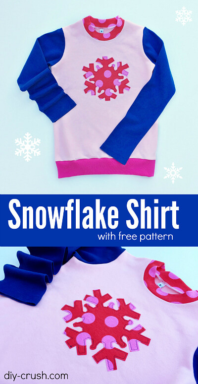Free snowflake applique' template for download