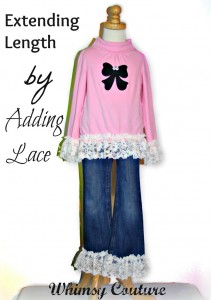 extending length by adding lace