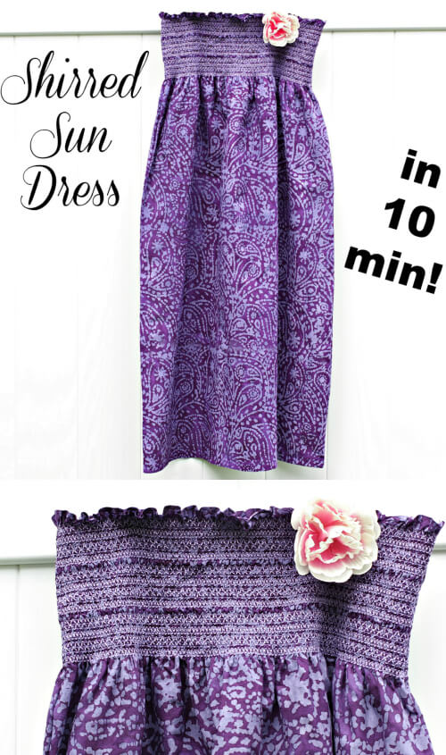 Free Sun Dress Tutorial. Sew it in only 10 minutes | Whimsy Couture 
