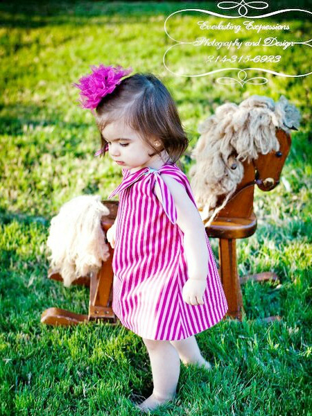 A-line Tunic Dress Pattern for girls Whimsy Couture.