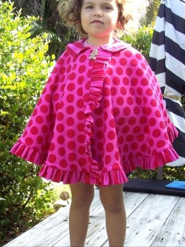 Girls cape sewing pattern by Whimsy Couture (1)