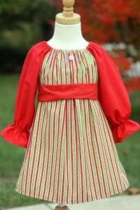 Christmas Peasant Dress Sewing Pattern