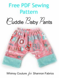 Free Baby Cuddle Pants Sewing Pattern