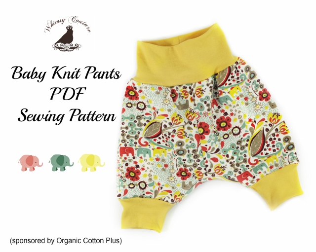 Patron de couture PDF gratuit pour bébé pantalon en tricot