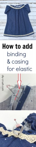 How to add binding & casing for elastic
