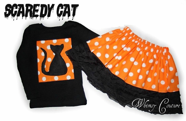Scaredy Cat Applique and Tutorial | Whimsy Couture