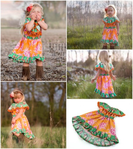 Celebration Girls Dress Pattern by Whimsy Couture
