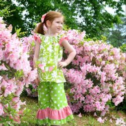 Angel Wing Sleeve Dress Pattern for girls