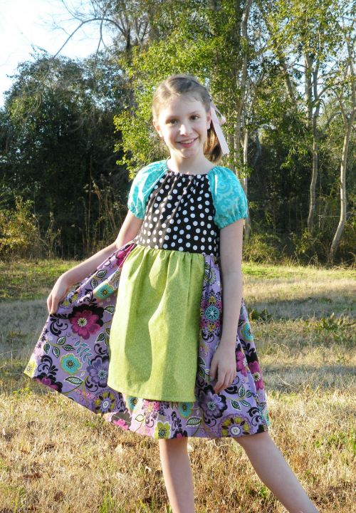 Girls Peasant Dress Pattern - with apron and sash - Whimsy Couture ...