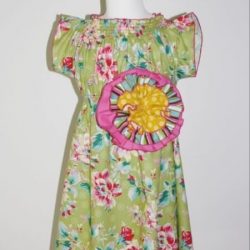 Girls dress sewing pattern. Downloadable Bohemia Flower dress pattern. Very easy to sew!