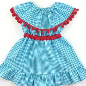 Girls ruffle dress sewing pattern. The Celebration Dress pattern by Whimsy Couture