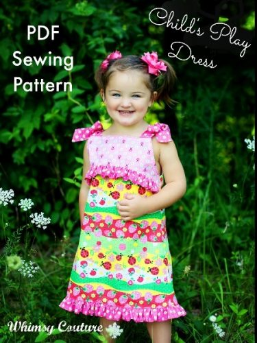 Child's Play Dress Sewing Pattern - Whimsy Couture Sewing Patterns Products