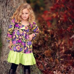 Empire style dress sewing pattern for girls. Whimsy Couture