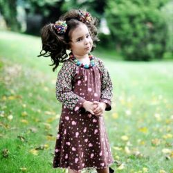 Knit tee dress for girls sewing pattern | Whimsy Couture