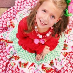 4-tiered skirt sewing pattern for girls and ladies