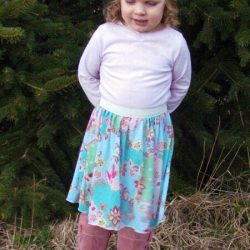 Elastic banded skirt sewing pattern by Whimsy Couture