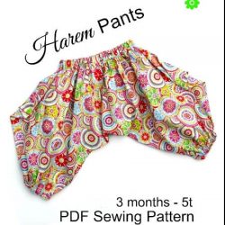 Harem pants sewing pattern by Whimsy Couture