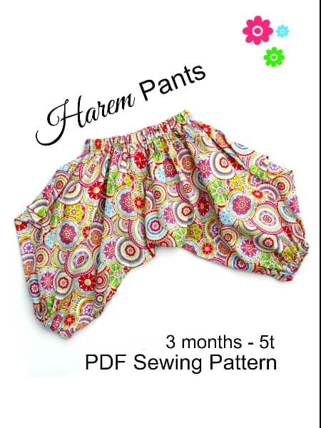 Sarouel/harem Pants - Sewing Pattern #5902. Made-to-measure sewing pattern  from Lekala with free online download.