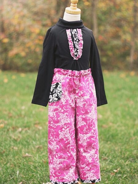 Reversible pants pattern by Whimsy Couture