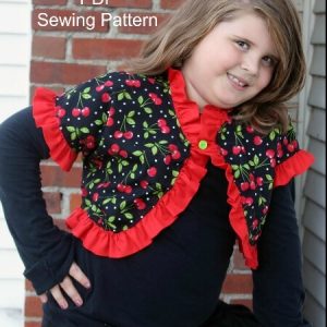 Ruffle bolero sewing pattern by Whimsy Couture