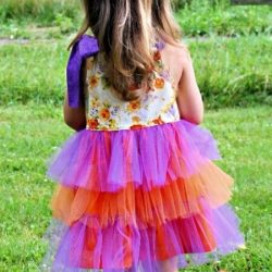 Tulle ruffle dress sewing pattern by Whimsy Couture