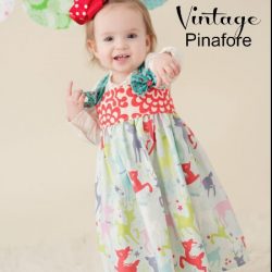 Vintage Pinafore Over Dress Sewing Pattern Whimsy Couture