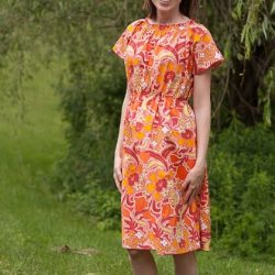 Ladies boho dress sewing pattern by Whimsy Couture
