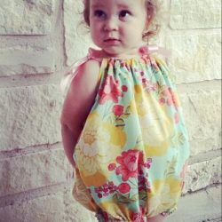 Baby bubble romper pattern by Whimsy Couture