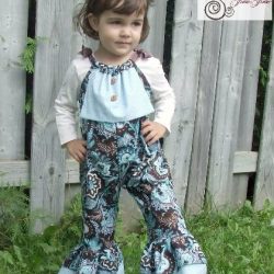 Bib romper sewing pattern by Whimsy Couture