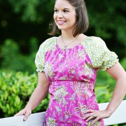 Ladies peasant top and dress sewing pattern by Whimsy Couture