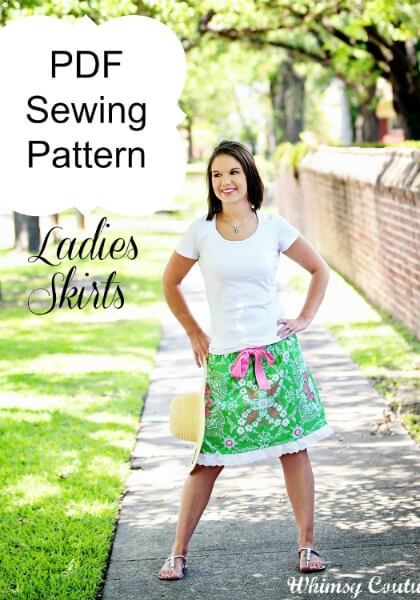 Ladies skirt sewing pattern