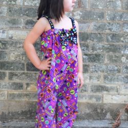 Retro romper sewing pattern by Whimsy Couture