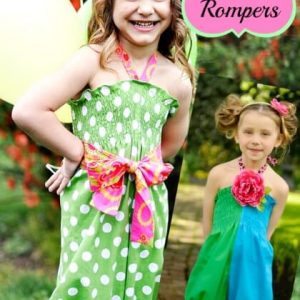 Shirr sweetness romper sewing pattern by Whimsy Couture