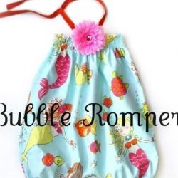 Shirred bubble romper sewing pattern by Whimsy Couture