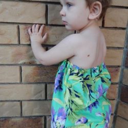 Off shoulder playsuit pattern by Whimsy Couture