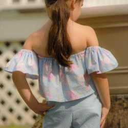 Off shoulder top dress pattern by Whimsy Couture