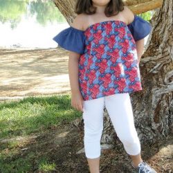 Off shoulder top dress pattern by Whimsy Couture
